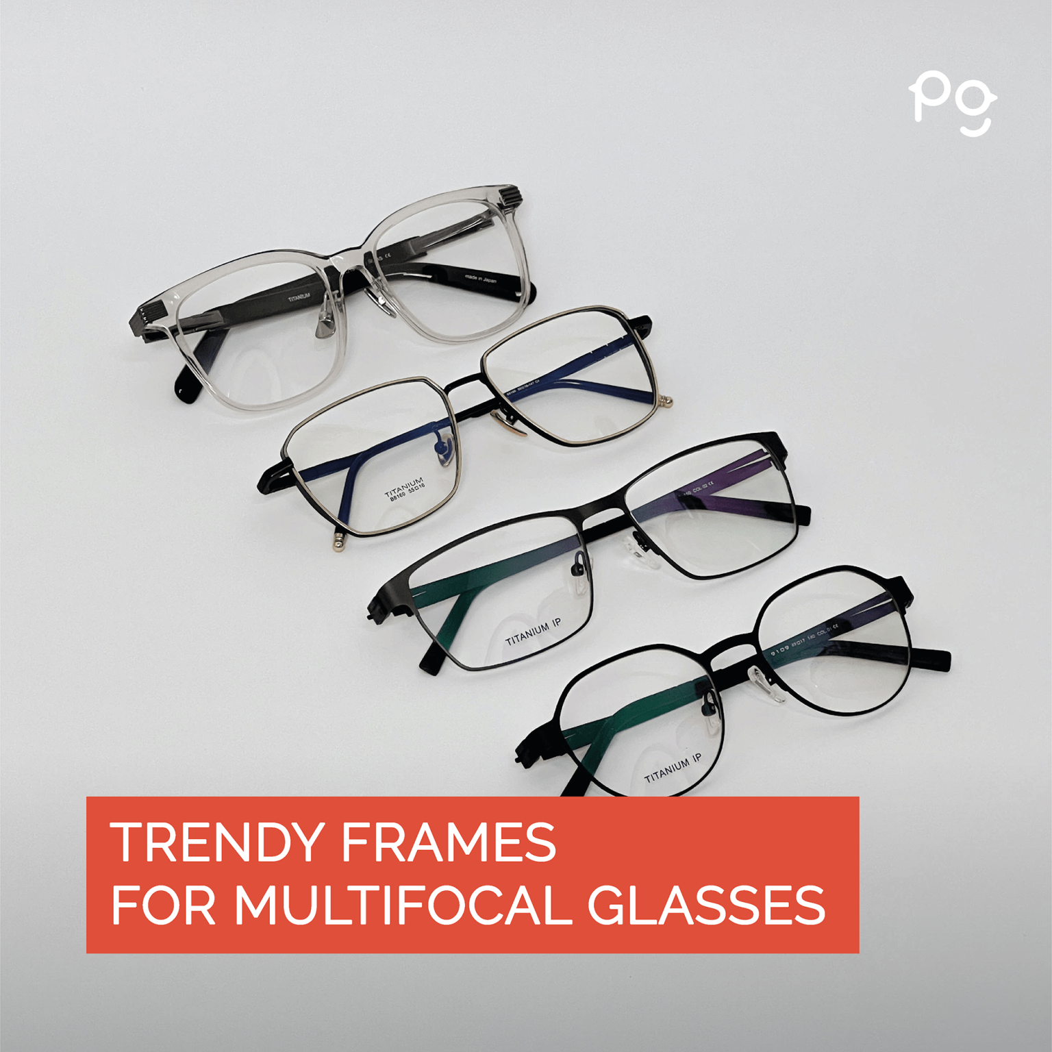 Frames for multifocal lenses